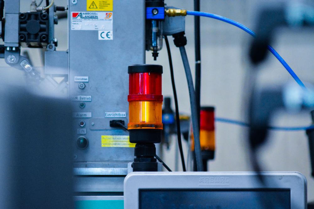 Industrial process equipment with signal tower